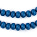 Azul Blue Abacus Natural Wood Beads (8x12mm) - The Bead Chest