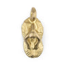 African Sandal Ghana Brass Pendant