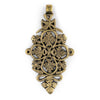 Adama Brass Coptic Cross Pendant (45x85mm)