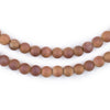 Peach Round Druzy Agate Beads (6mm)