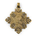 Turmi Brass Coptic Cross Pendant (55x65mm) - The Bead Chest