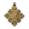 Turmi Brass Coptic Cross Pendant (55x65mm)
