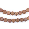 Peach Round Druzy Agate Beads (8mm)