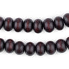 Dark Brown Abacus Natural Wood Beads (8x12mm)