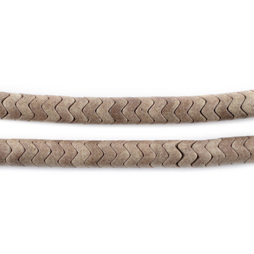Grey Agate Interlocking Snake Beads (6mm) - The Bead Chest