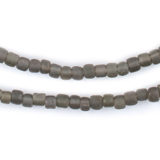 Groundhog Grey Java Glass Beads