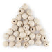 Unfinished Natural Wood Beads (20mm, Set of 30) - The Bead Chest