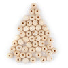 Unfinished Natural Wood Beads (14mm, Set of 45)