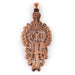 Lalibela Copper Coptic Cross Pendant (30x70mm) - The Bead Chest