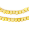 Yellow Rustic Bone Mala Beads (8mm)