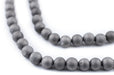 Silver Round Druzy Agate Beads (6mm) - The Bead Chest