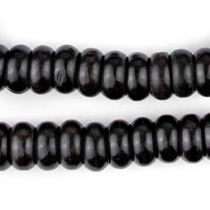 Rondelle Black Ebony Arabian Prayer Beads (14mm) — The Bead Chest