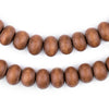Light Brown Abacus Natural Wood Beads (8x12mm)