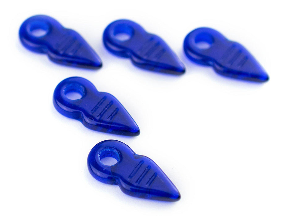Cobalt Blue Talhakimt Pendants (Set of 5) - The Bead Chest
