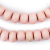 Pink Abacus Natural Wood Beads (10x15mm)