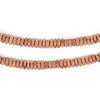 Faceted Copper Square Beads (4mm, 16 Inch Strand)