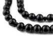 Round Black Ebony Arabian Prayer Beads (8mm) - The Bead Chest