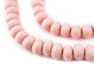 Pink Abacus Natural Wood Beads (8x12mm) - The Bead Chest