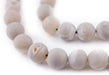 Pearl Round Druzy Agate Beads (12mm) - The Bead Chest