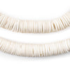 White Coconut Bone Heishi Beads (10mm)