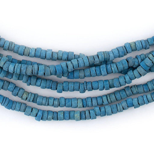 Blue Pharaonic Pottery Beads - The Bead Chest