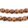 Brown Round Wooden Arabian Prayer Beads (10mm)