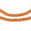 Orange Java Glass Beads