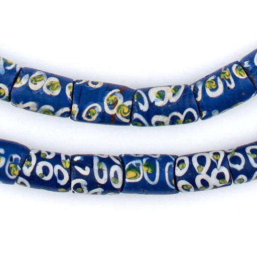 Blue Dot Antique Matching Venetian Trade Beads - The Bead Chest