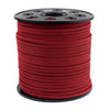 3mm Flat Crimson Red Faux Suede Cord (300ft)