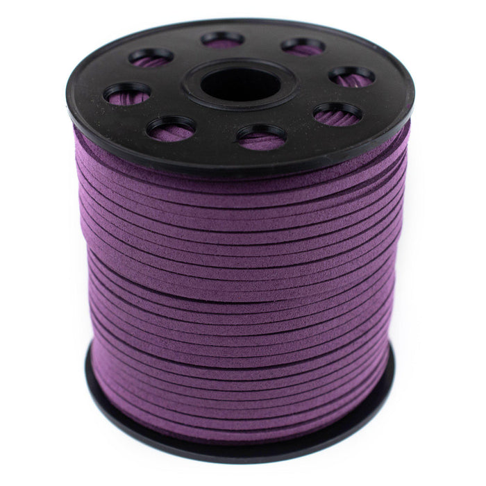 3mm Flat Purple Faux Suede Cord (300ft) - The Bead Chest