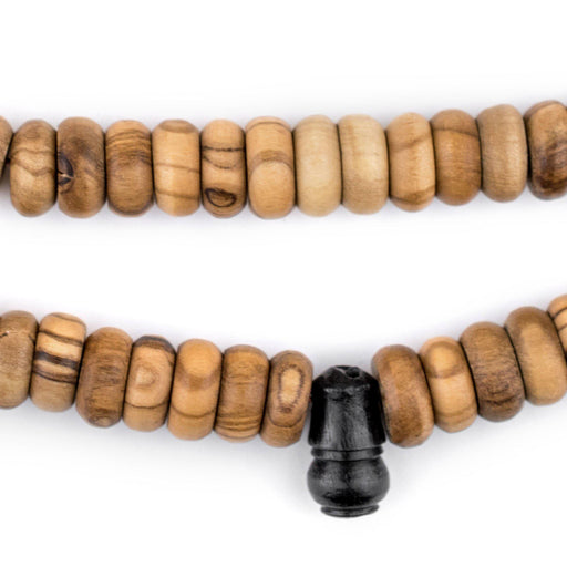 Rondelle Olive Wood Arabian Prayer Beads (10mm) - The Bead Chest
