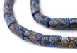 Imperial Blue Antique Matching Venetian Millefiori Trade Beads - The Bead Chest