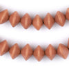 Orange Bicone Natural Wood Beads (10x15mm)