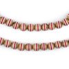 Red Stripe Inlaid Olive Wood Arabian Prayer Beads (6mm)