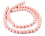 Pink Round Natural Wood Beads (12mm) - The Bead Chest