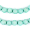 Pistachio Green Round Natural Wood Beads (12mm)