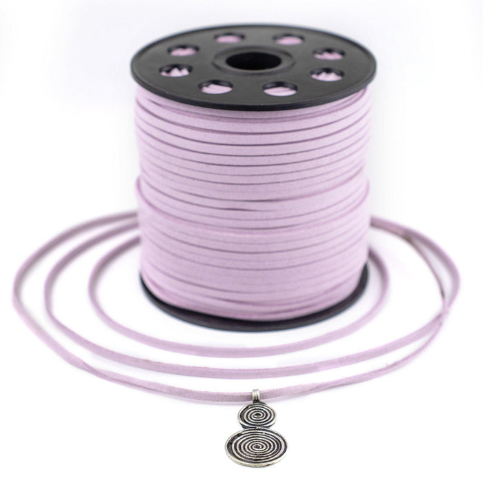 3mm Flat Light Purple Faux Suede Cord (300ft) - The Bead Chest