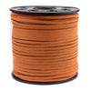 3mm Flat Orange Faux Suede Cord (300ft)