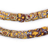 Orange Mosaic Antique Venetian Millefiori Trade Beads