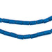 Azul Blue Tube Natural Wood Beads (7x5mm) - The Bead Chest
