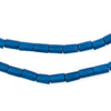 Azul Blue Tube Natural Wood Beads (7x5mm)