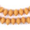 Yellow Bicone Natural Wood Beads (10x15mm)