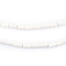White Tube Natural Wood Beads (7x5mm) - The Bead Chest