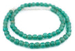 Green Aqua Ancient Style Java Glass Beads (9mm) - The Bead Chest