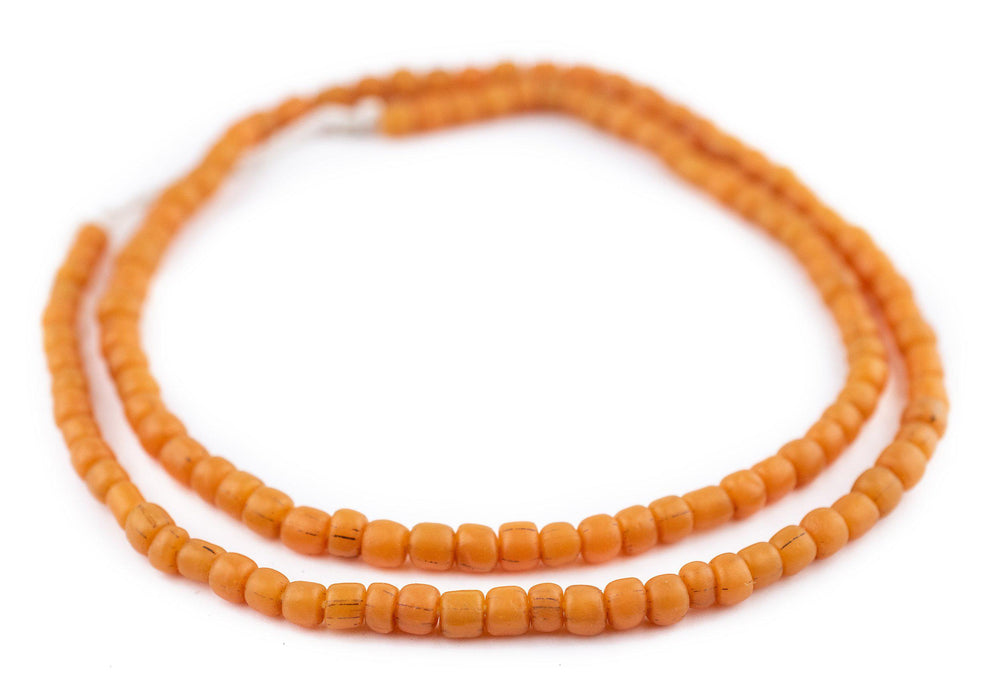 Orange Java Glass Beads - The Bead Chest