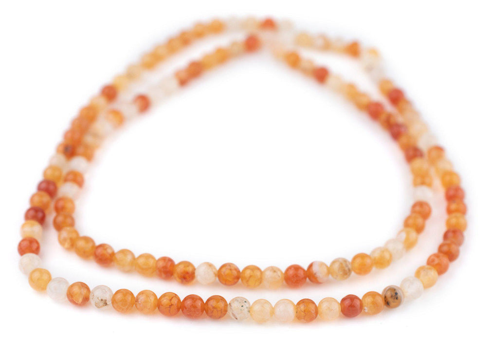 Round Carnelian Beads (6mm) - The Bead Chest