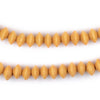 Yellow Bicone Natural Wood Beads (5x8mm)