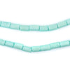 Pistachio Green Tube Natural Wood Beads (7x5mm)