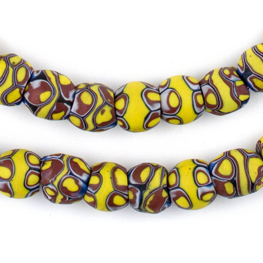 Antique Matching Round Venetian Millefiori Trade Beads - The Bead Chest