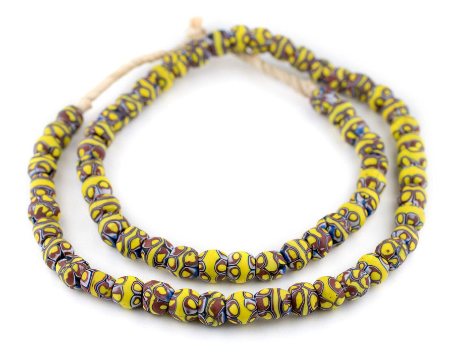 Antique Matching Round Venetian Millefiori Trade Beads - The Bead Chest
